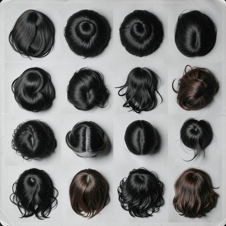 A study of sculptural hair textures